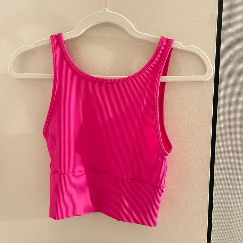 Lululemon Power Pivot Tank Sonic Pink Sz 4